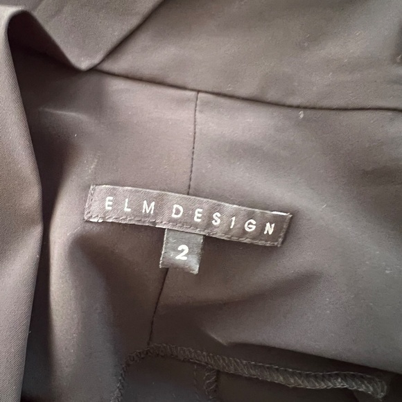 ELM DESIGN Lagenlook Tie Front Long Vest with Draped Back - 2 (US 8-10) - Picture 8 of 13